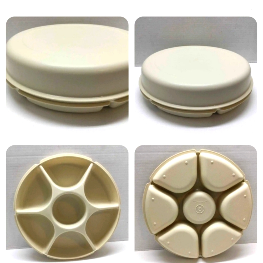Tupperware, vintage server with lid